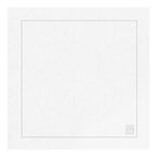 GUARDANAPO DE LINHO VISCO BARRA LARGA PREMIUM BRANCO 55X55CM