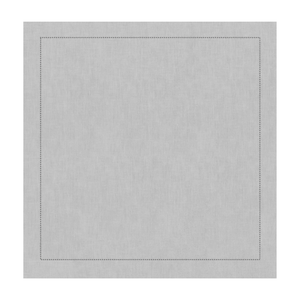 GUARDANAPO DE LINHO VISCO CINZA COM PONTO AJOUR 50X50 CM