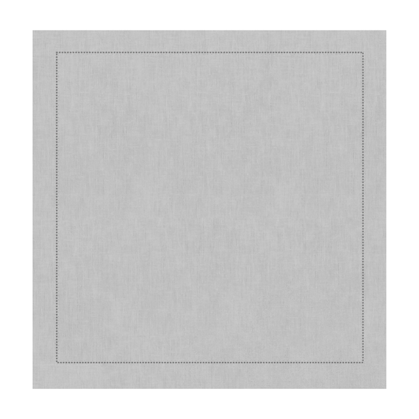 GUARDANAPO DE LINHO VISCO CINZA COM PONTO AJOUR 50X50 CM