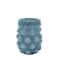 VASO DE VIDRO DOTS AZUL 19CM