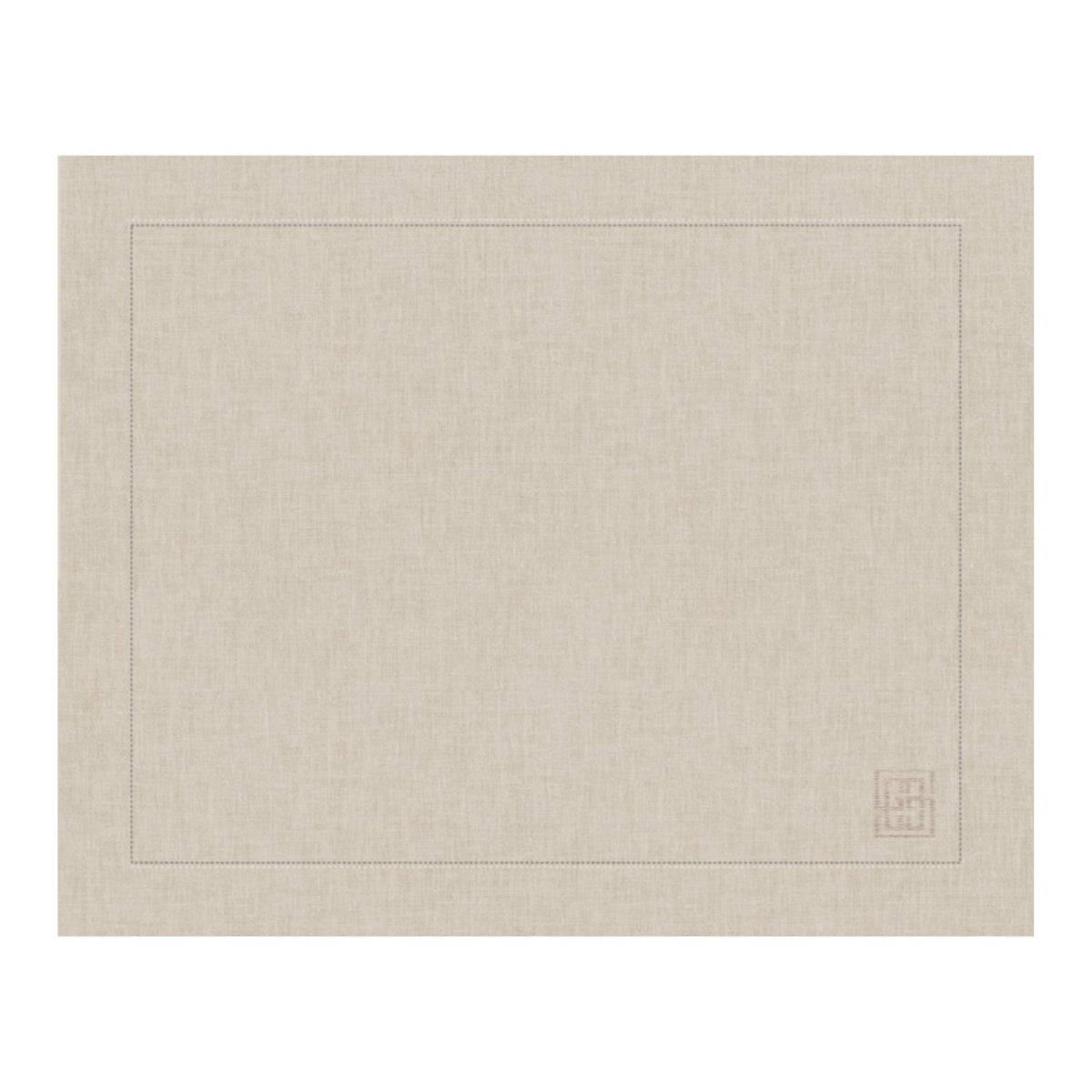 JOGO AMERICANO DE LINHO PURO BARRA LARGA PREMIUM NATURAL 50X39CM