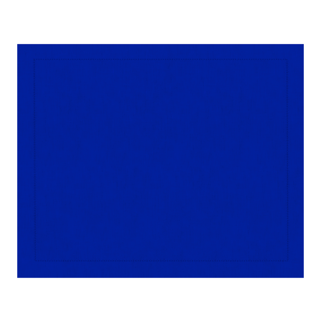 JOGO AMERICANO DE LINHO VISCO AZUL ROYAL AJOUR 45X35CM