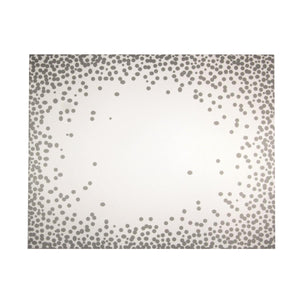 JOGO AMERICANO DE PAPEL OFFSET REVESTIDO IMPERMEÁVEL FIESTA - 6 UNIDADES PRATA 47X36 CM