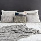 MANTA LOSANGOS CASHMERE TOUCH CINZA 130X180 CM
