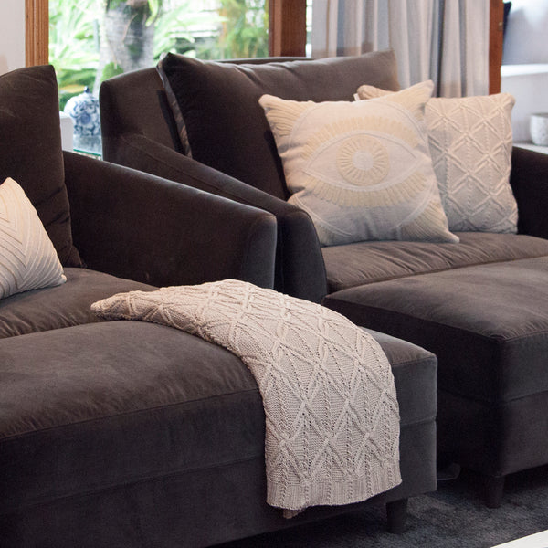 MANTA TRICOT PLUS CORRENTE BEGE 130X180 CM