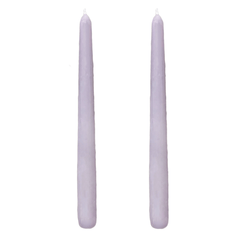 VELAS PARA CASTIÇAL CÔNICA LILÁS 25 CM - 02 UNIDADES