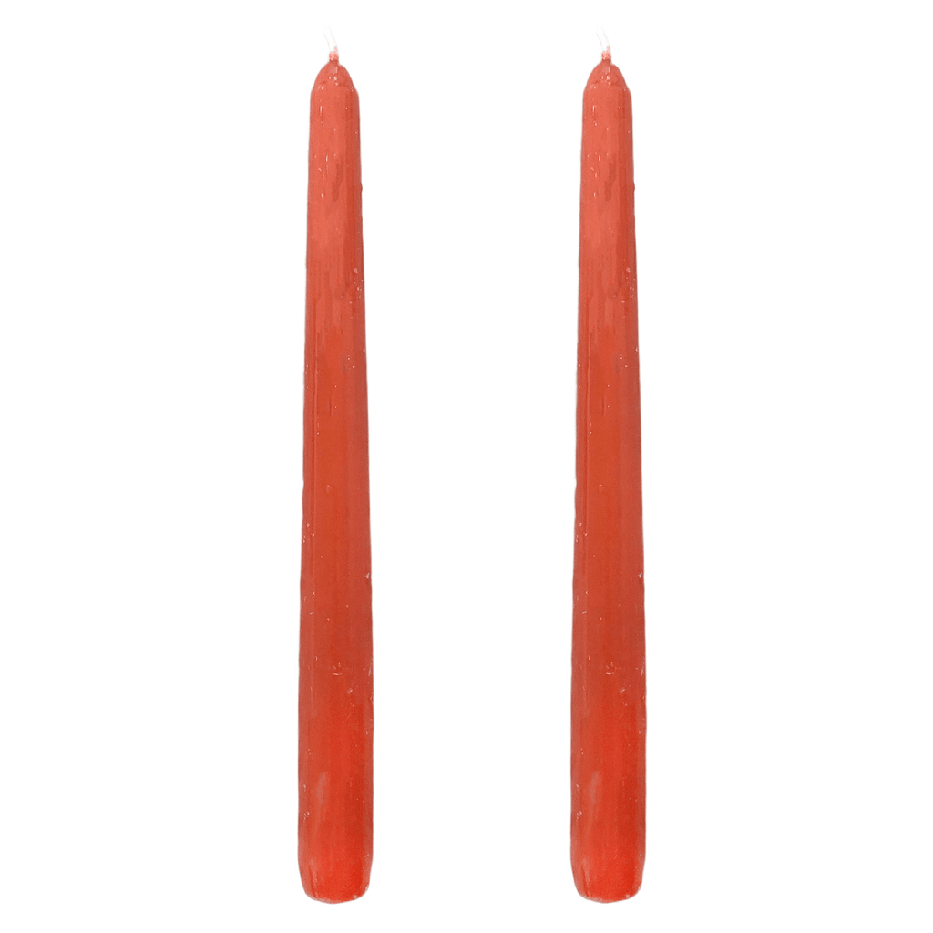 VELAS PARA CASTIÇAL CÔNICA TERRACOTA 25 CM - 02 UNIDADES