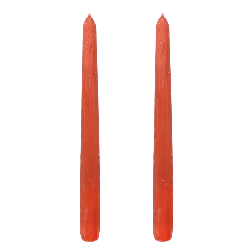 VELAS PARA CASTIÇAL CÔNICA TERRACOTA 25 CM - 02 UNIDADES