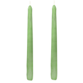 VELAS PARA CASTIÇAL CÔNICA VERDE CLARO  25 CM - 02 UNIDADES