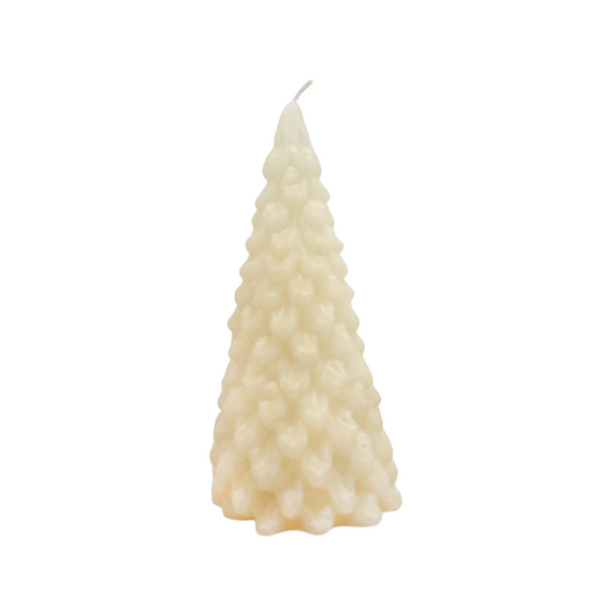 VELA ÁRVORE DE NATAL MARFIM P  6 X 12(H) CM