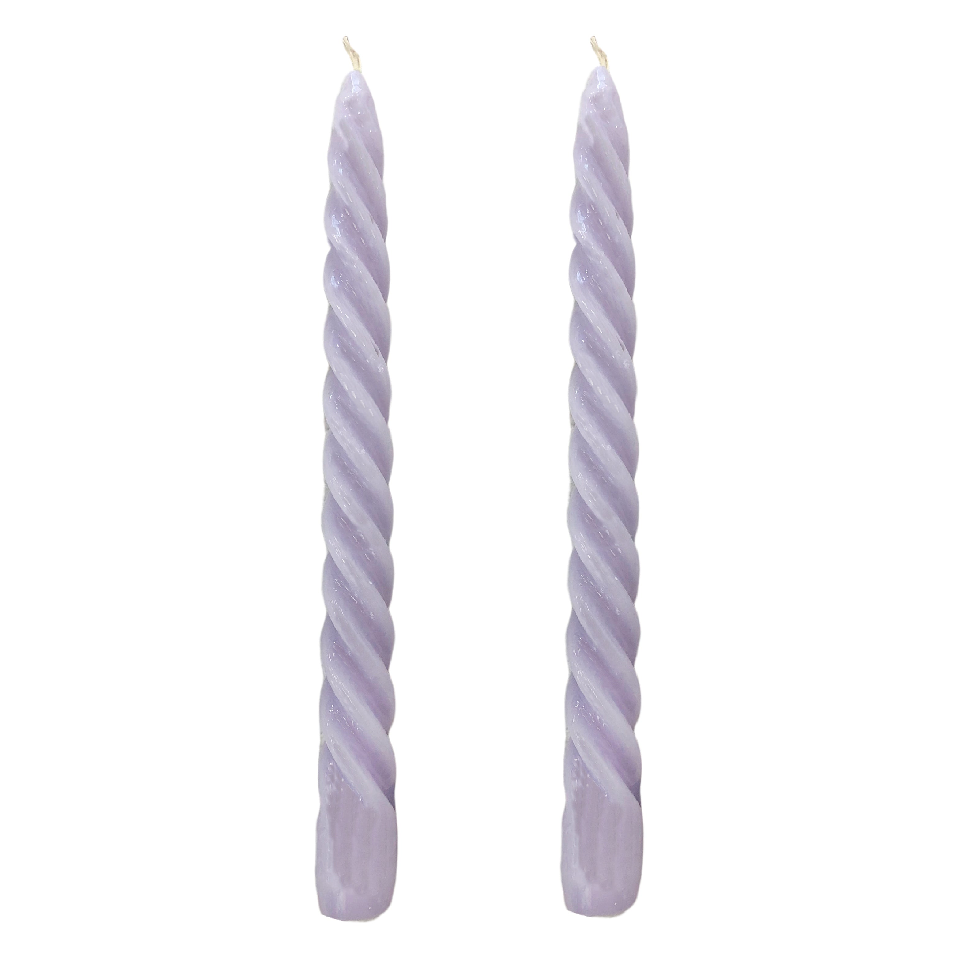 VELAS PARA CASTIÇAL TWIST LILÁS 25 CM - 02 UNIDADES