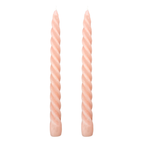 VELAS PARA CASTIÇAL TWIST ROSA 25 CM - 02 UNIDADES