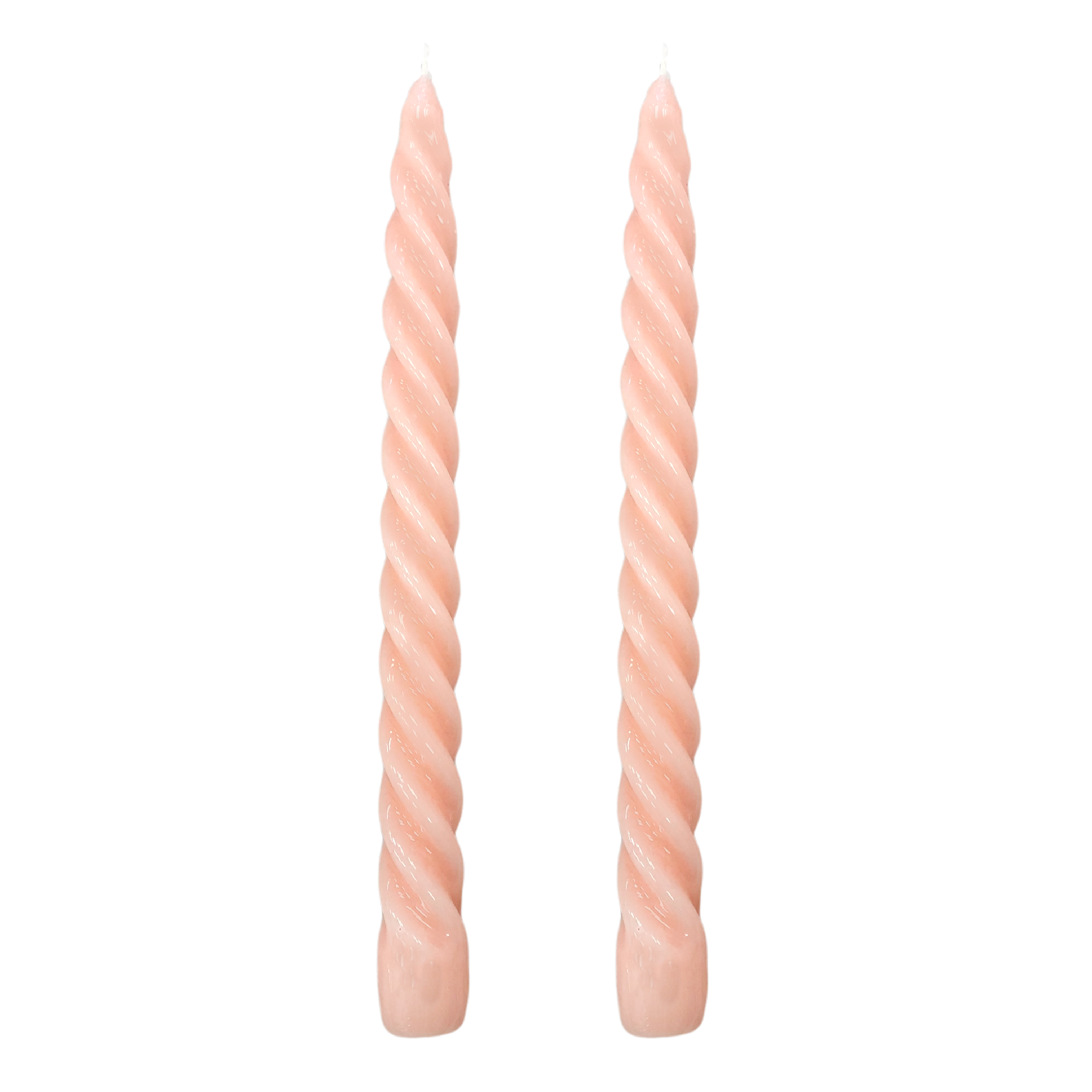 VELAS PARA CASTIÇAL TWIST ROSA 25 CM - 02 UNIDADES