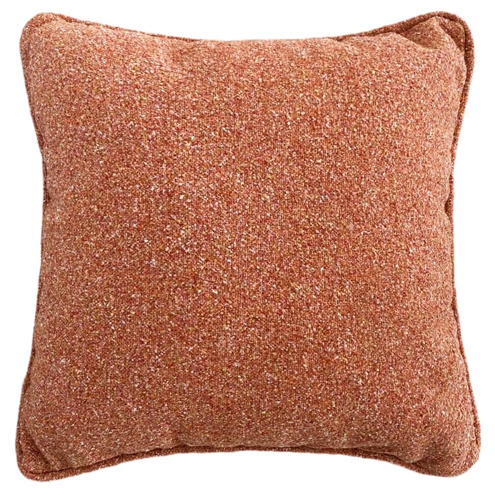 CAPA DE ALMOFADA BOUCLÉ ECO LARANJA 50X50 CM