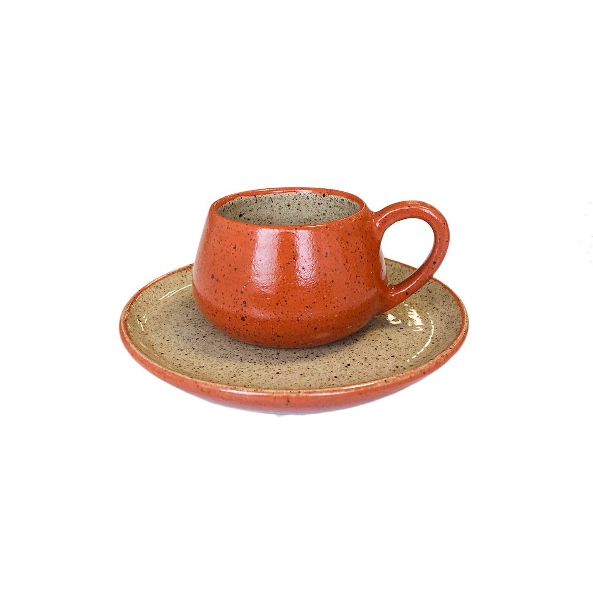 XÍCARA DE CAFÉ CERÂMICA ARTESANAL TERRACOTA 120ML