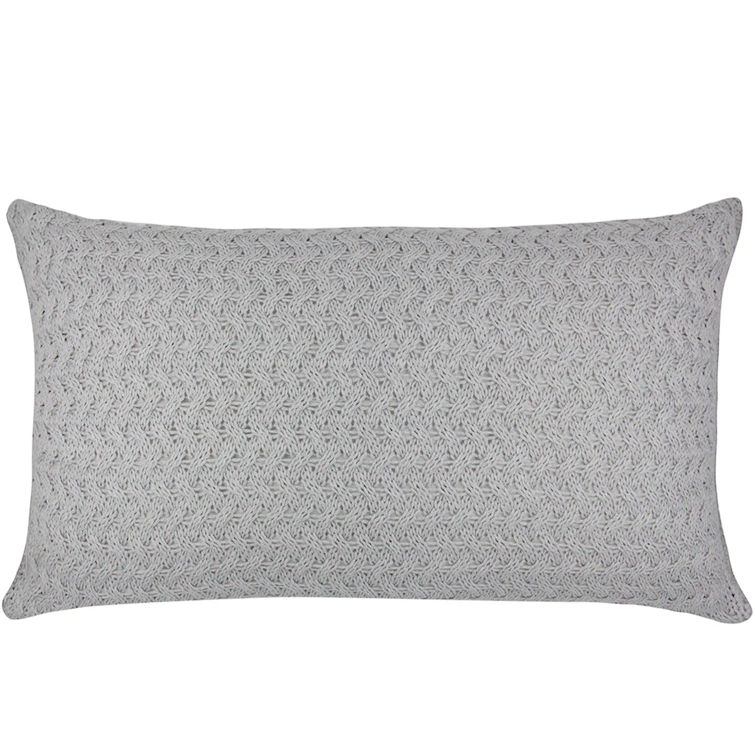 CAPA DE ALMOFADA TRICOT PLUS CESTARIA RIM CINZA 70X35