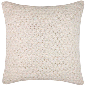 CAPA DE ALMOFADA TRICOT PLUS CESTARIA BEGE 50X50 CM