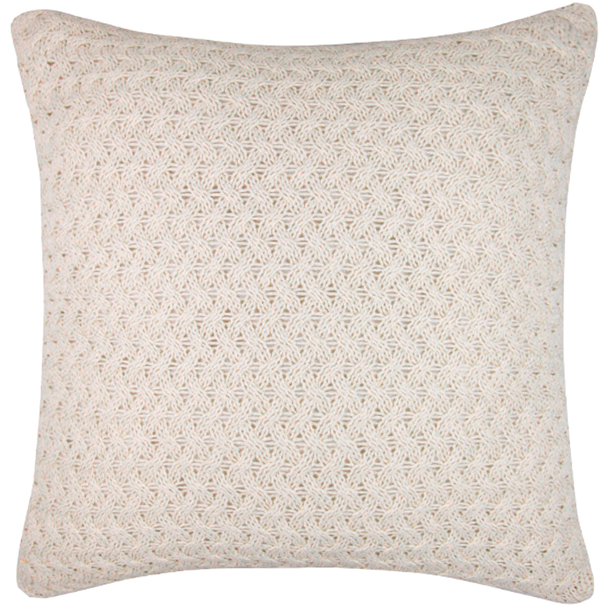 CAPA DE ALMOFADA TRICOT PLUS CESTARIA BEGE 50X50 CM