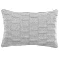 CAPA DE ALMOFADA TRICOT PLUS BLOCOS CINZA 60X40