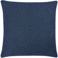 CAPA DE ALMOFADA TRICOT PLUS CORRENTE AZUL 50X50 CM