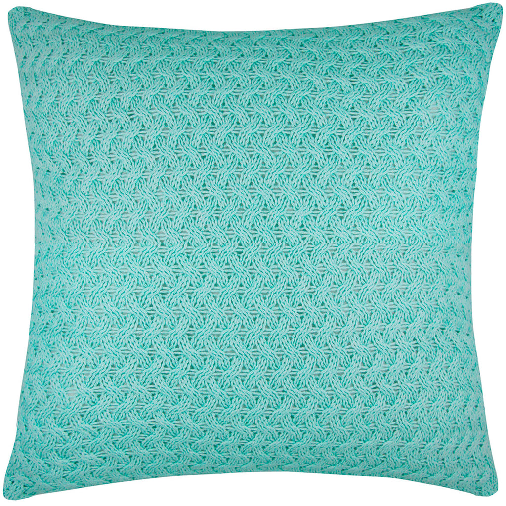 CAPA DE ALMOFADA TRICOT PLUS CESTARIA VERDE 50X50 CM