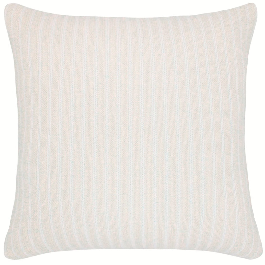 CAPA DE ALMOFADA TRICOT PLUS RISCA DE GIZ  BEGE 50X50 CM