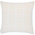 CAPA DE ALMOFADA TRICOT PLUS GRID BEGE 50X50 CM