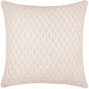 CAPA DE ALMOFADA TRICOT PLUS LOSANGOS BEGE 50X50
