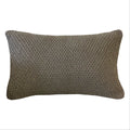 CAPA DE ALMOFADA TRICOT PLUS ARROZ  MARROM 50 X 35 CM