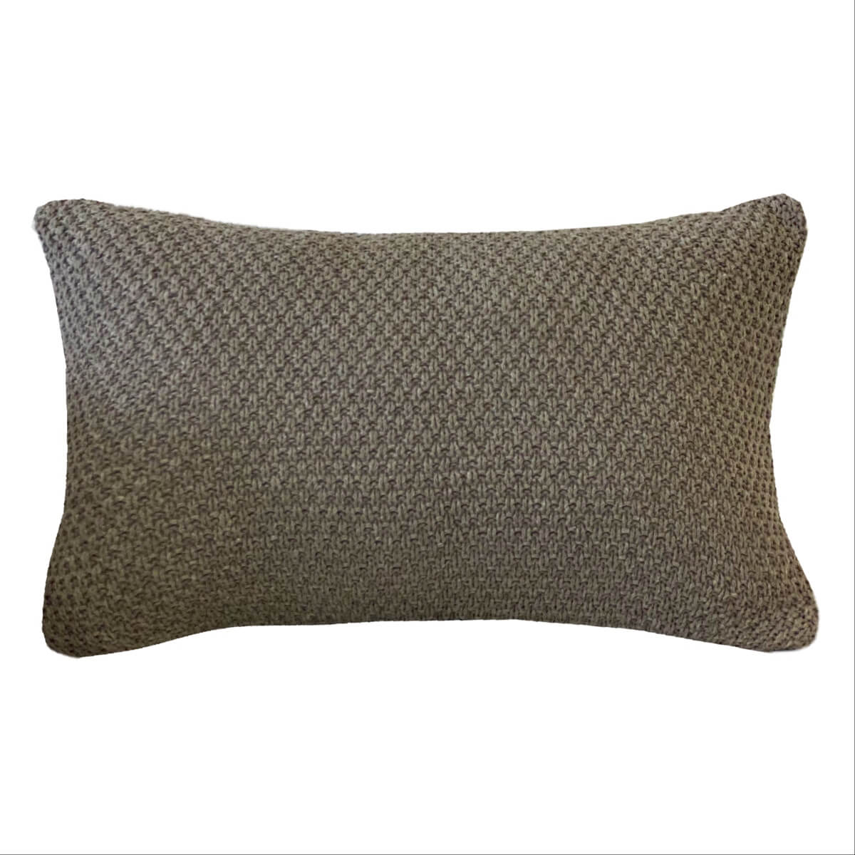 CAPA DE ALMOFADA TRICOT PLUS ARROZ  MARROM 50 X 35 CM