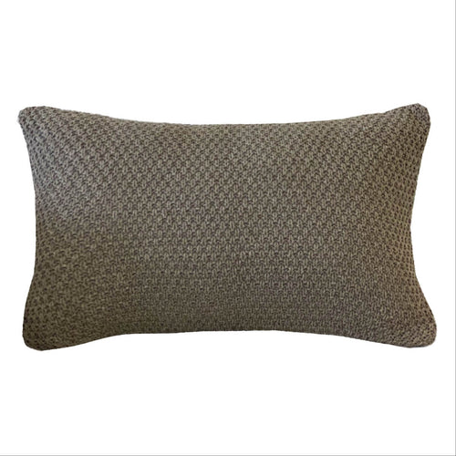 CAPA DE ALMOFADA TRICOT PLUS ARROZ  MARROM 50 X 35 CM