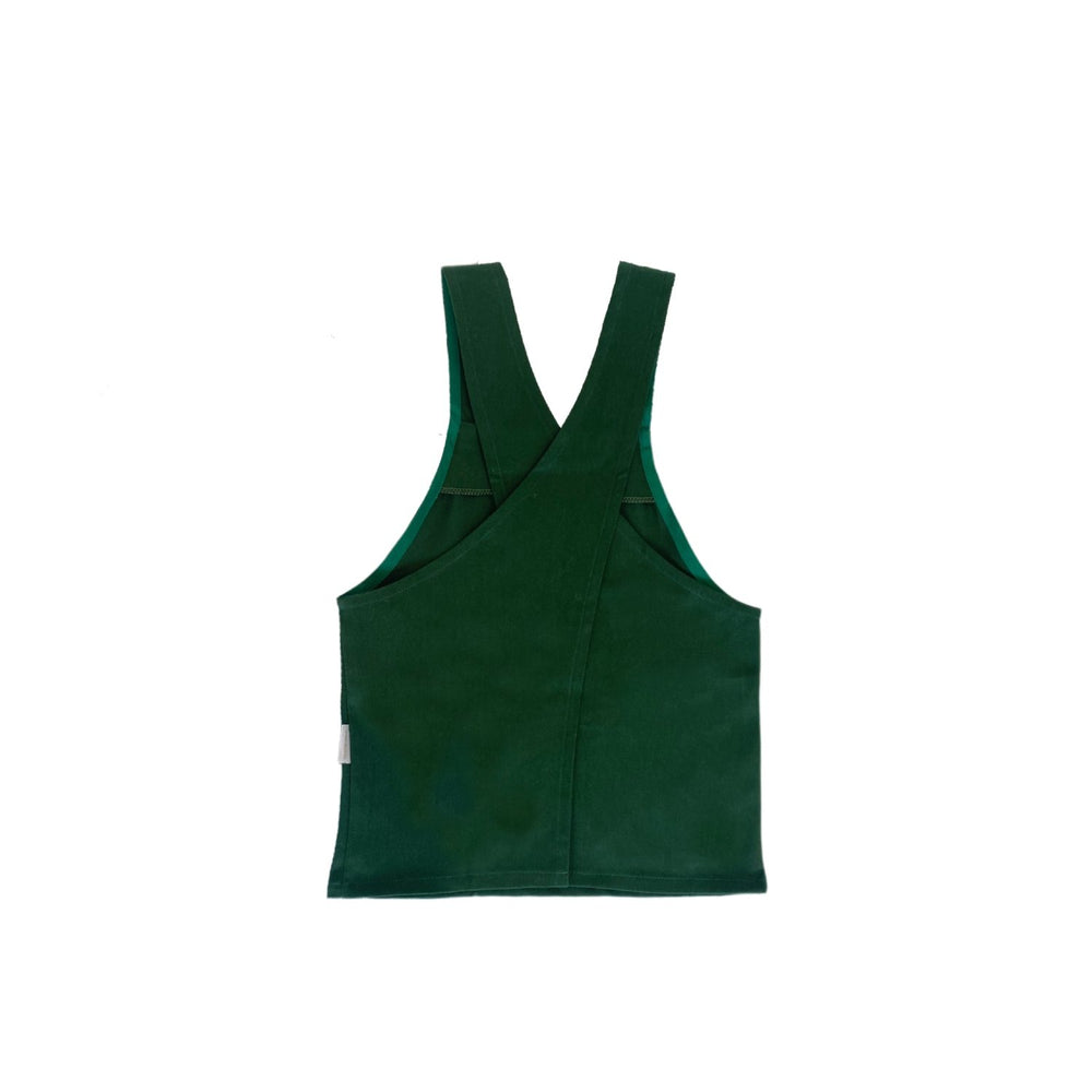 avental infantil verde