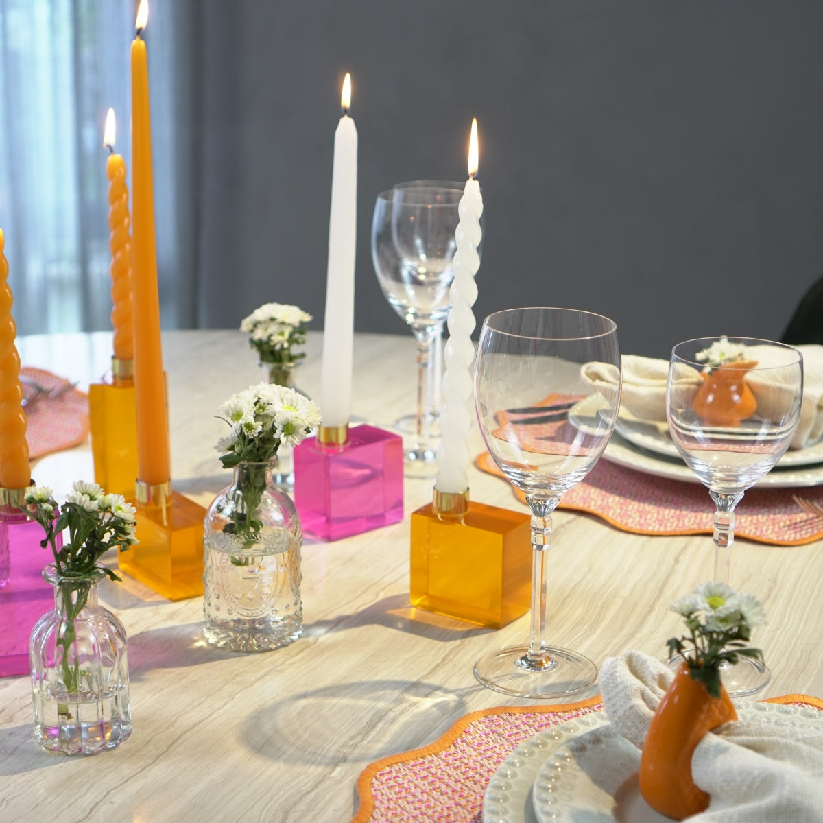mesa posta rosa