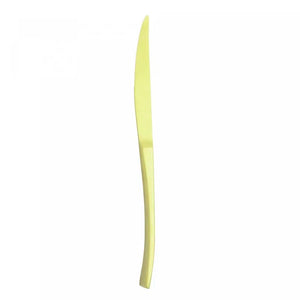 SET 6 FACAS PARA MESA AÇO INOX MODERN DOURADO