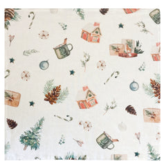 GUARDANAPO DE LINHO NATAL PINHA 50 X 50 CM