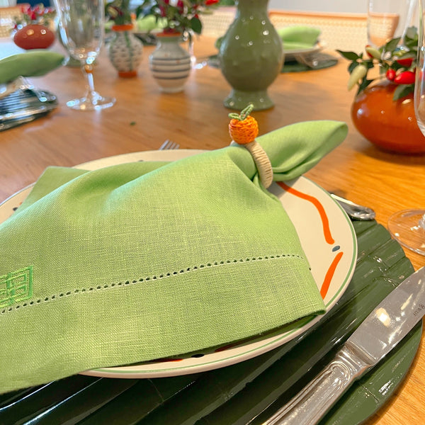 SOUSPLAT DE BAMBU NATURAL VERDE 35 CM