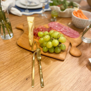 SET 2 ESPÁTULAS PARA APERITIVO CLASSIC DOURADA