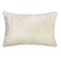 CAPA DE ALMOFADA DE PELE ECOLÓGICA SCANDINAVIA BRANCO 50X35 CM