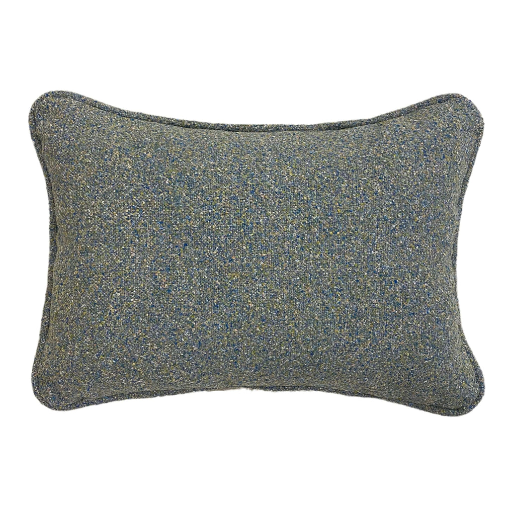 CAPA DE ALMOFADA BOUCLÉ ECO AZUL 50X35 CM