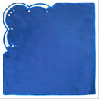 guardanapo de linho azul