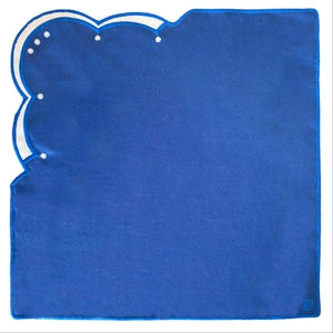 guardanapo de linho azul