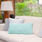 CAPA DE ALMOFADA TRICOT PLUS CESTARIA RIM VERDE 70X35