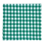 CAMINHO DE MESA VICHY DE ALGODÃO VERDE 160X43 CM