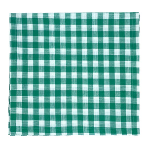 CAMINHO DE MESA VICHY DE ALGODÃO VERDE 160X43 CM