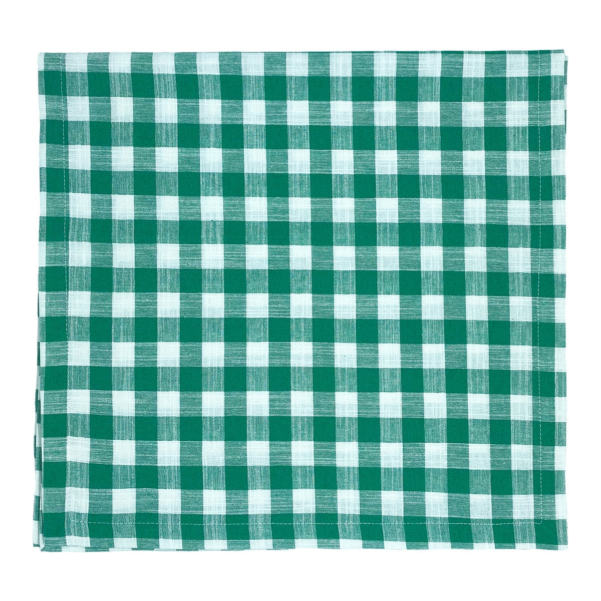 CAMINHO DE MESA VICHY DE ALGODÃO VERDE 160X43 CM