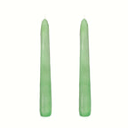 VELAS PARA CASTIÇAL CÔNICA VERDE CLARO  18 CM - 02 UNIDADES