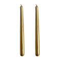 VELAS PARA CASTIÇAL CÔNICA DOURADO 25 CM - 02 UNIDADES