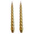 VELAS PARA CASTIÇAL NUVEM DOURADO 26CM - 02 UNIDADES