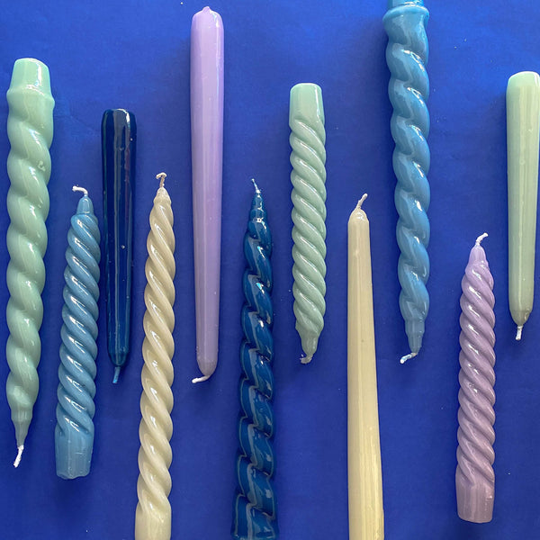 VELAS PARA CASTIÇAL TWIST MARFIM 25 CM - 02 UNIDADES
