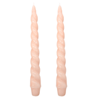 VELAS PARA CASTIÇAL NUVEM ROSA  26CM - 02 UNIDADES